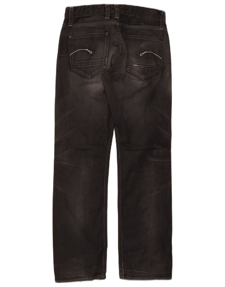 G-Star Straight Jeans til mænd W32 L32 Sort bomuld
