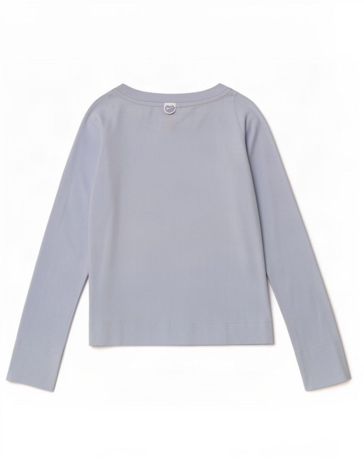 Nike Dametop Langærmet UK 10/12 Medium Blue Bomuld