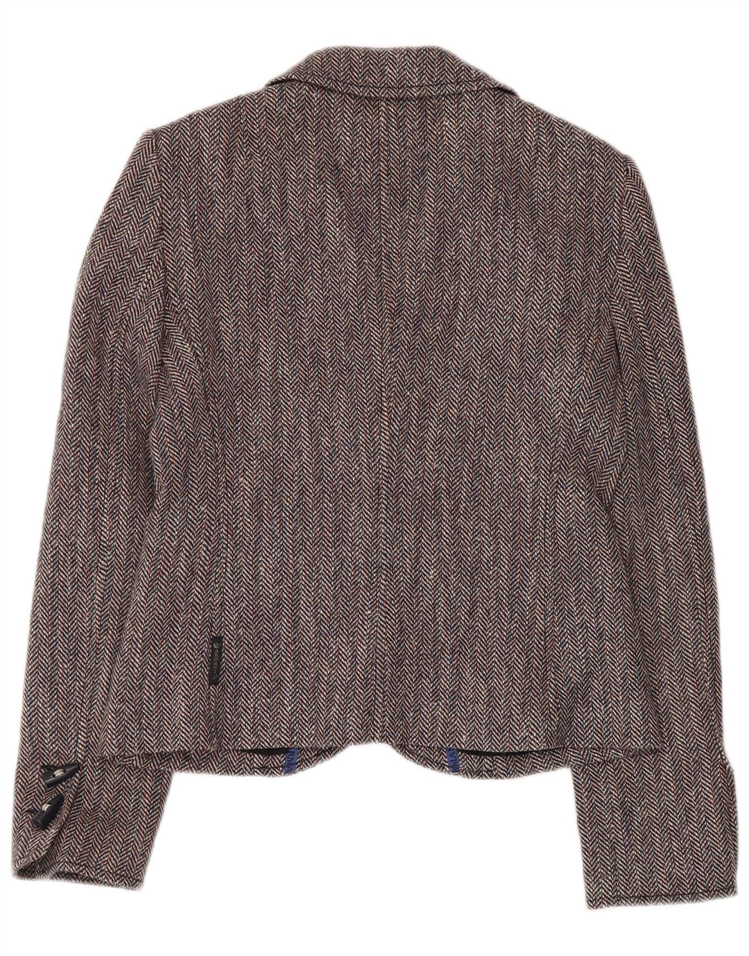 ARMANI JEANS Dame 4-knaps blazerjakke IT 42 mellemgrå sildeben