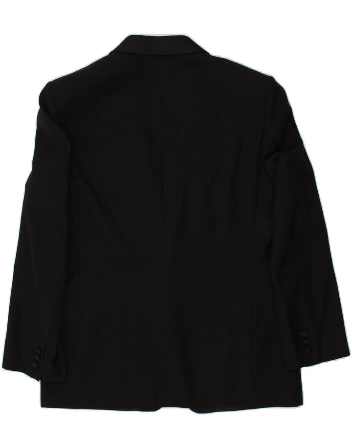 VINTAGE Mens 1 Button Blazer Jacket UK 38 Medium Black Vintage Vintage and Second-Hand Vintage from Messina Hembry 