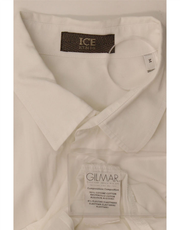 ICEBERG Mens Shirt Medium White Cotton Vintage Iceberg and Second-Hand Iceberg from Messina Hembry 
