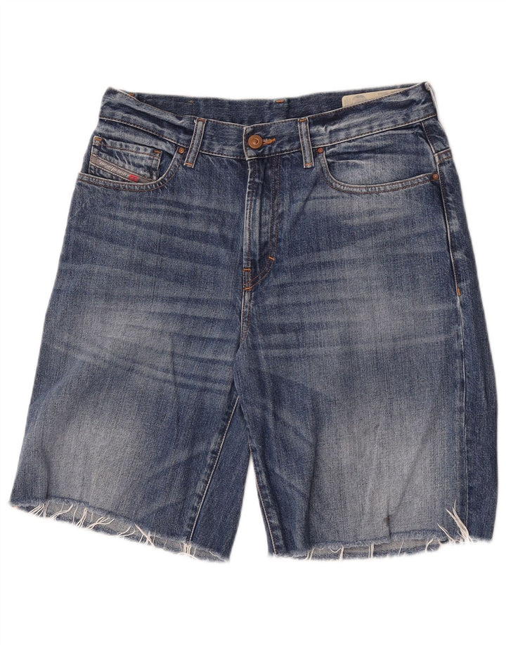 Diesel Herre Widee Distressed Denim Shorts W29 Små blå bomuld
