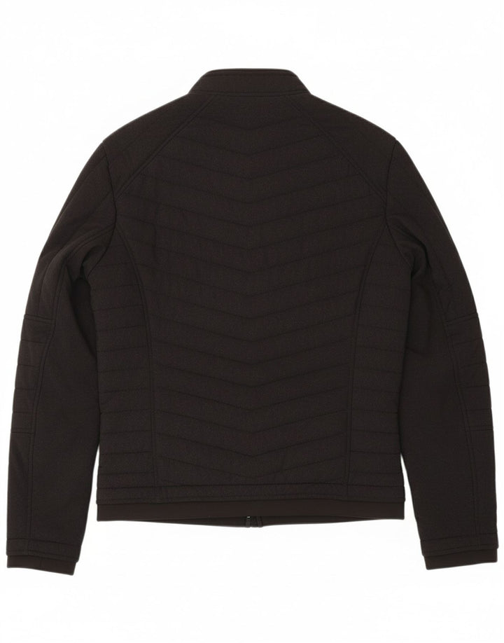 GUESS Mens Padded Jacket UK 36 Small Black Polyester