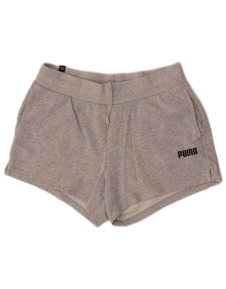 Puma sportsshorts til kvinder UK 12 mellemgrå bomuld