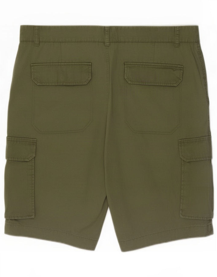 Marks & Spencer Herre Cargo Shorts Large W36 Khaki Cotton