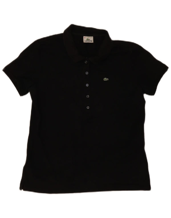 Lacoste Dame Polo Shirt Størrelse 48 XL Sort Bomuld