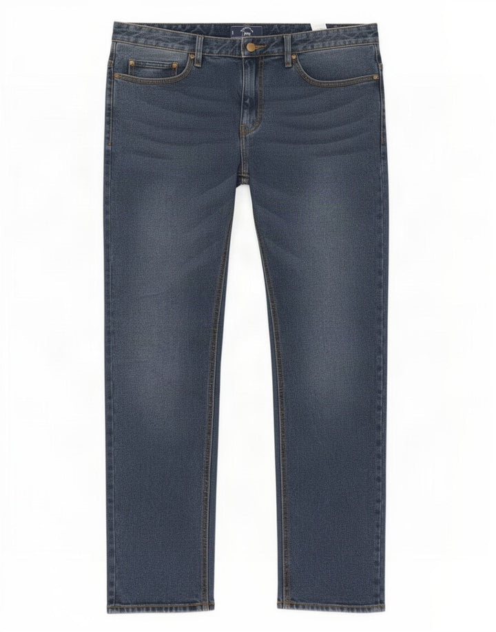 Springfield Slim Jeans til mænd W38 L34 blå bomuld