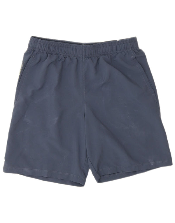 UNDER ARMOUR Grafiske sportsshorts til drenge 11-12 år Store blå polyester