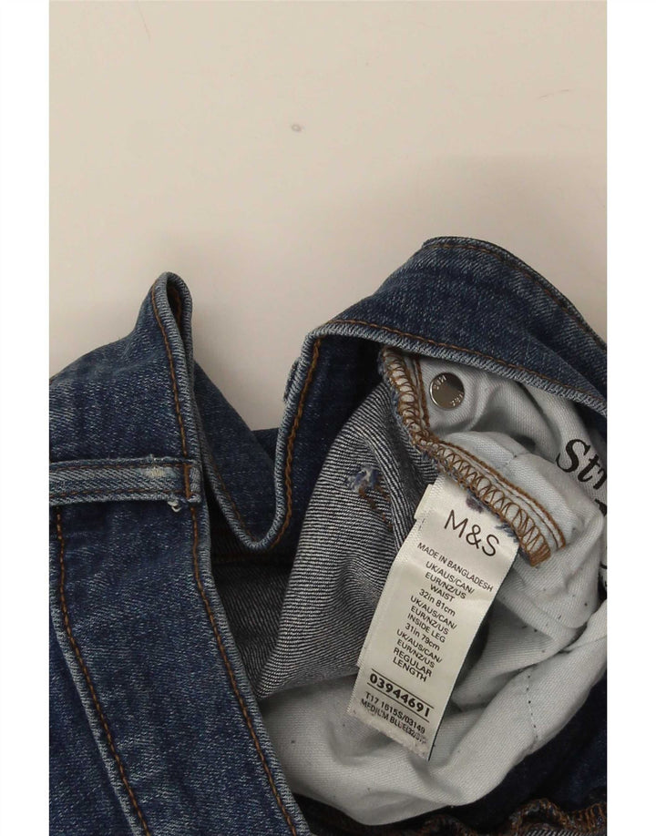 Marks & Spencer Herre Slim Jeans W32 L31 Blå Bomuld