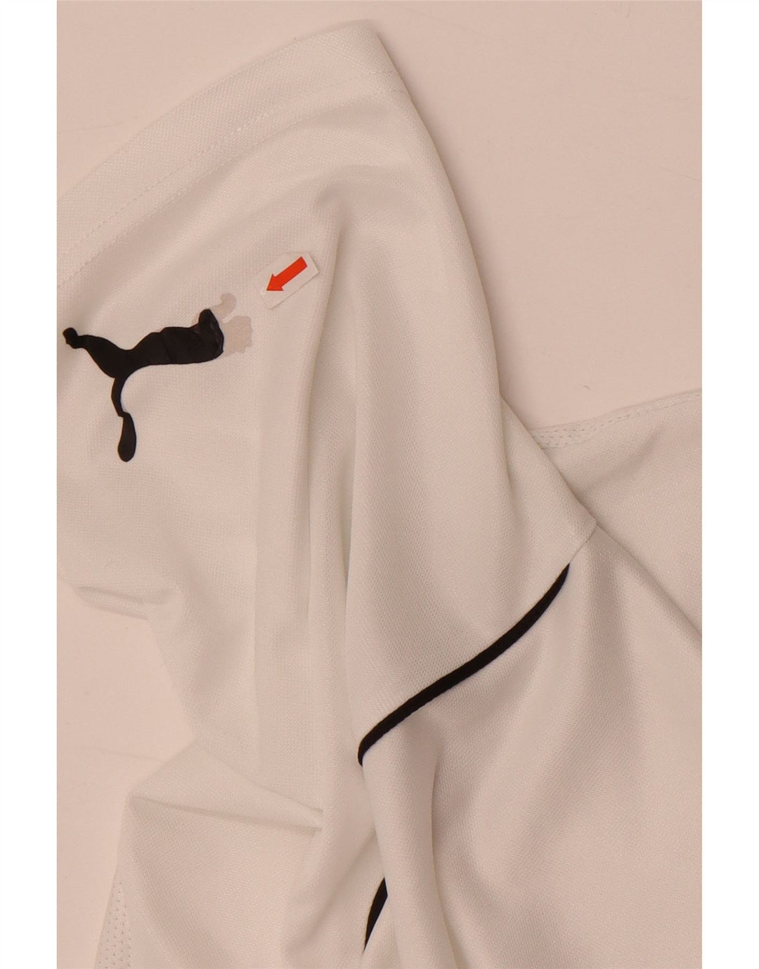 Puma Herre Grafisk T-Shirt Top Medium Hvid Polyester