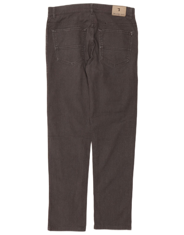 Trussardi Herre Lige Casual Bukser IT 46 Small W32 L31 Grå Bomuld
