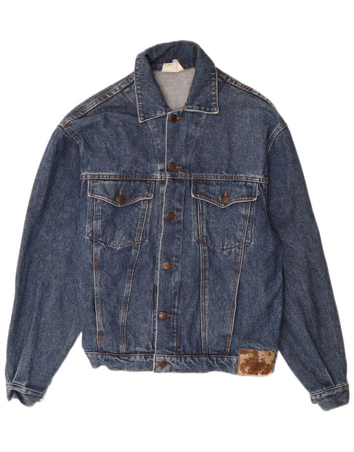 KENTUCKY Mens Denim Jacket IT 44 XS Blue Cotton