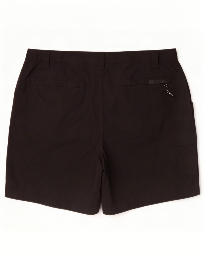 Mountain Warehouse Dame Cargo Shorts UK 16 Large W34 Black Polyester