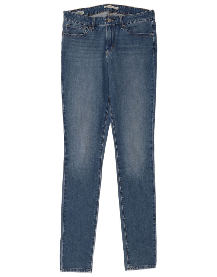 Levi's Dame 711 Skinny Jeans W30 L34 Blå Bomuld