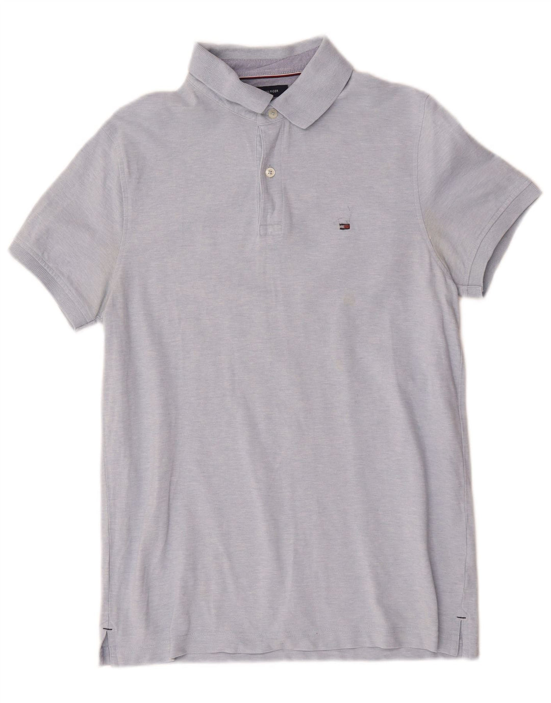 Tommy Hilfiger Herre Slim Fit Polo Shirt Medium Blue Bomuld