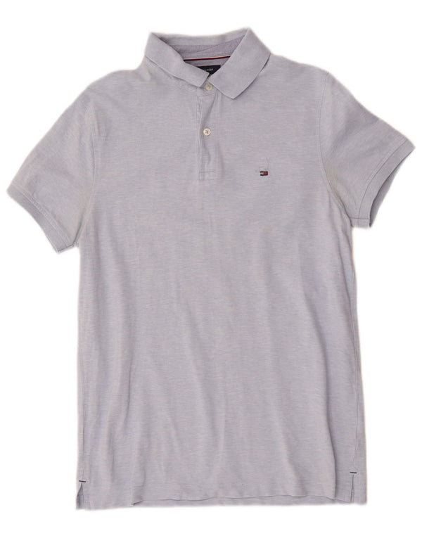Tommy Hilfiger Herre Slim Fit Polo Shirt Medium Blue Bomuld