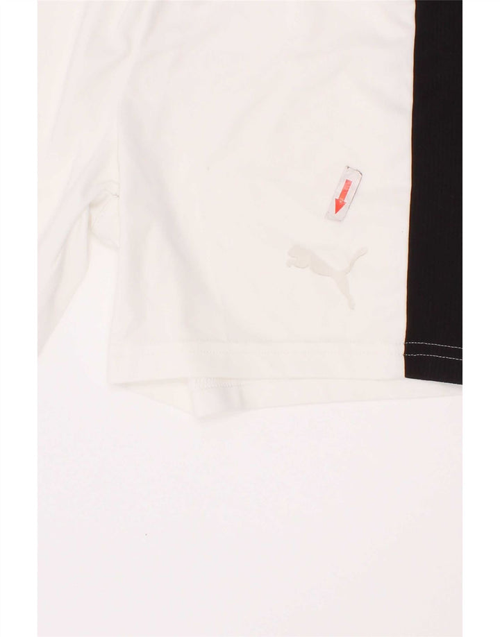 Puma Boys Sports Shorts 7-8 år Hvid Colourblock Polyester