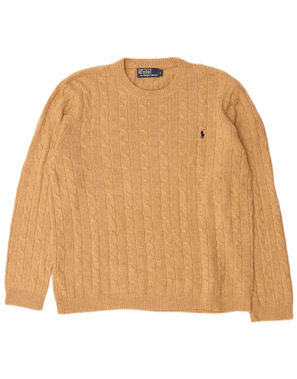 Polo Ralph Lauren Herre Crew Neck Jumper Sweater Stor Brun