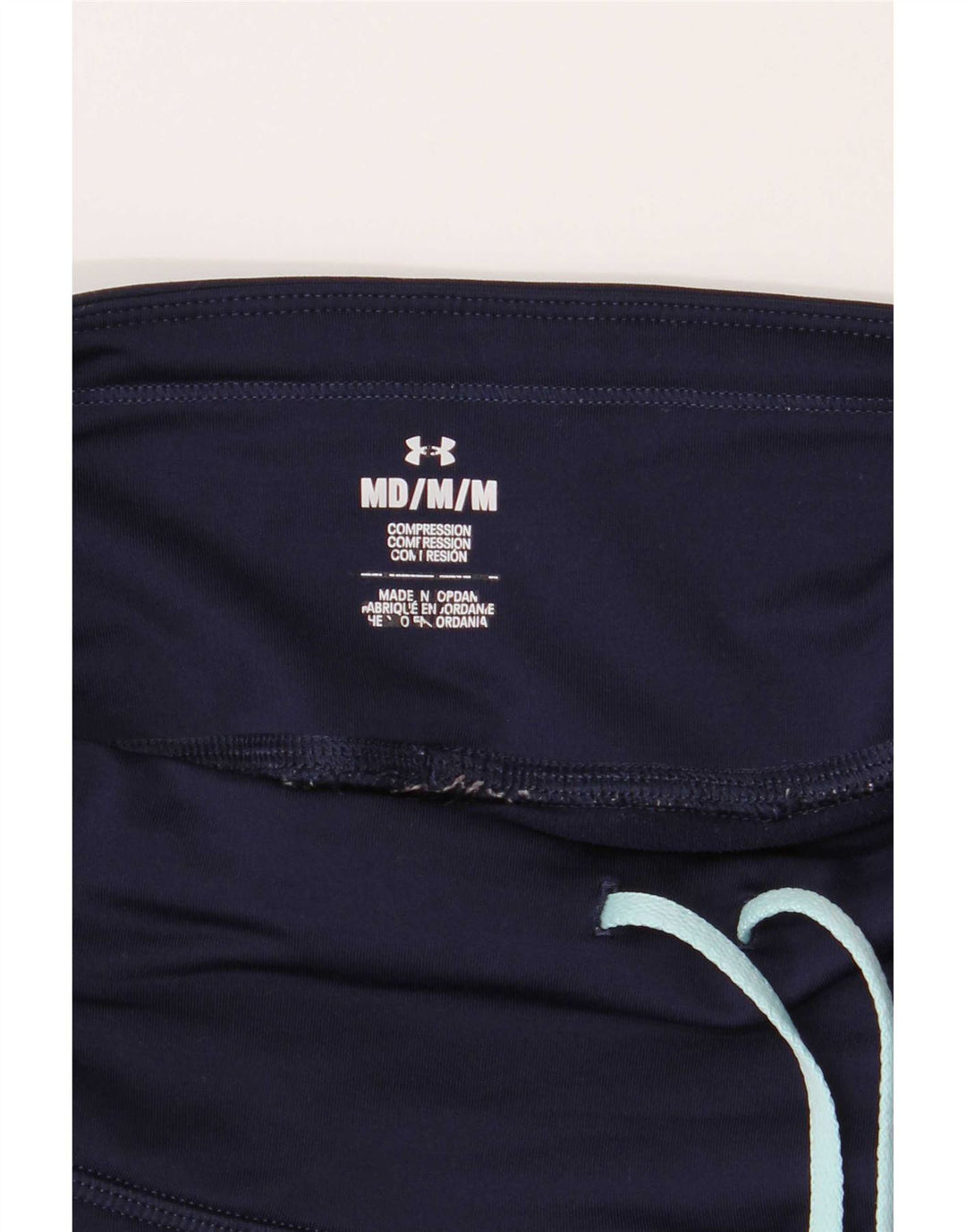 Under Armour Grafiske Leggings til kvinder UK 12 Medium Navy Blue Polyester