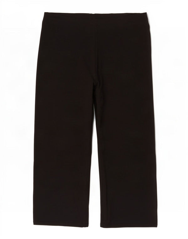 Marks & Spencer Womens Tracksuit Bukser med brede ben UK 20 2XL Sort Viscose