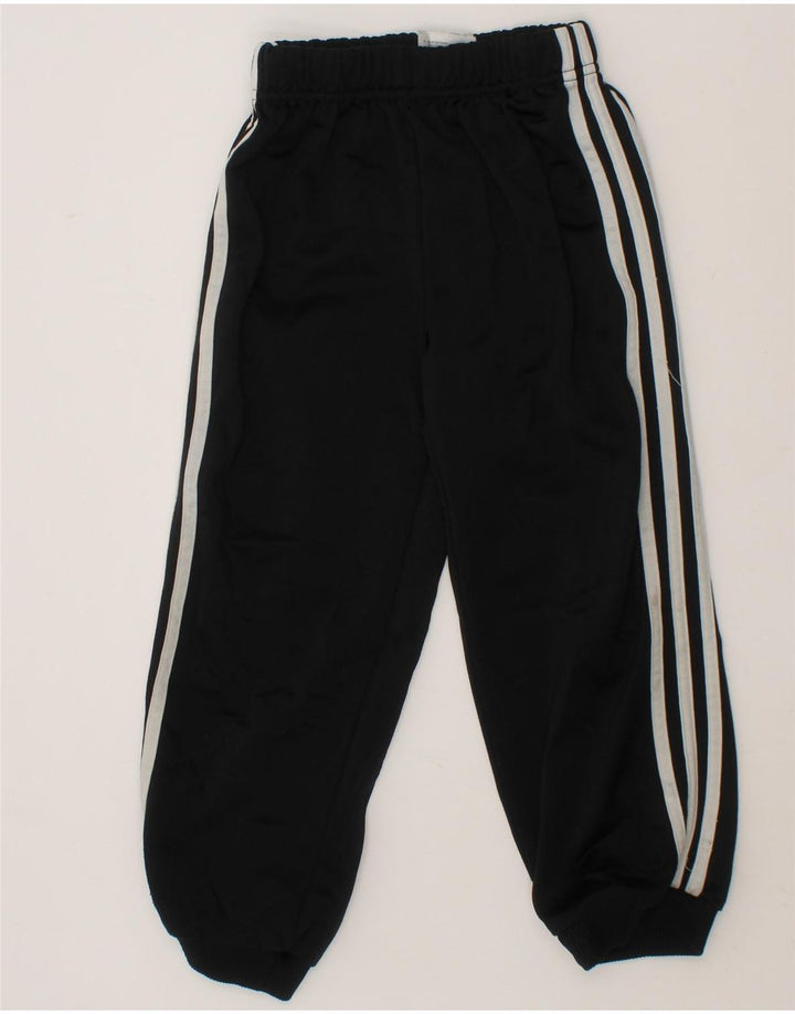 ADIDAS Boys Tracksuit Trousers Joggers 3-4 Years  Black Polyester Vintage Adidas and Second-Hand Adidas from Messina Hembry 