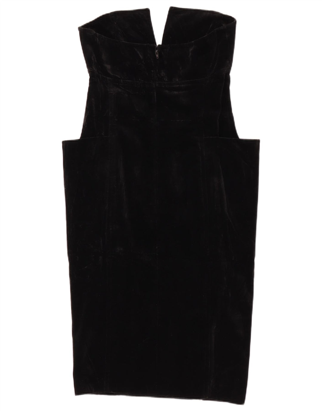 Mario Borsato Womens Couture Velvet Strapless Dress IT 42 Medium Black