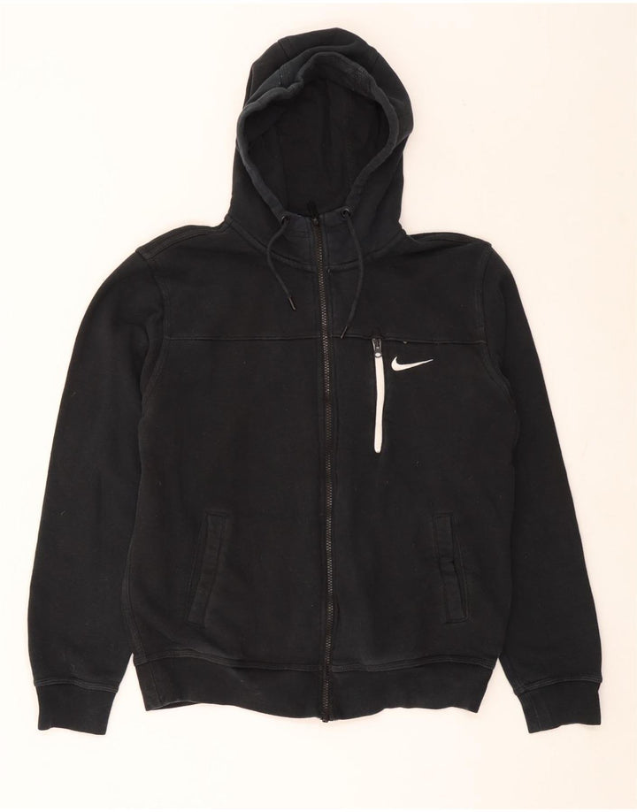 Nike hættetrøje med lynlås til mænd mellem sort bomuld