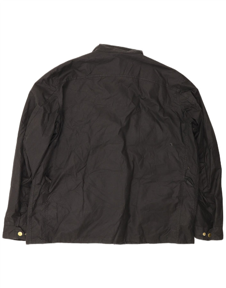 Barbour Herre vokset bomuldsjakke UK 44 2XL Sort bomuld