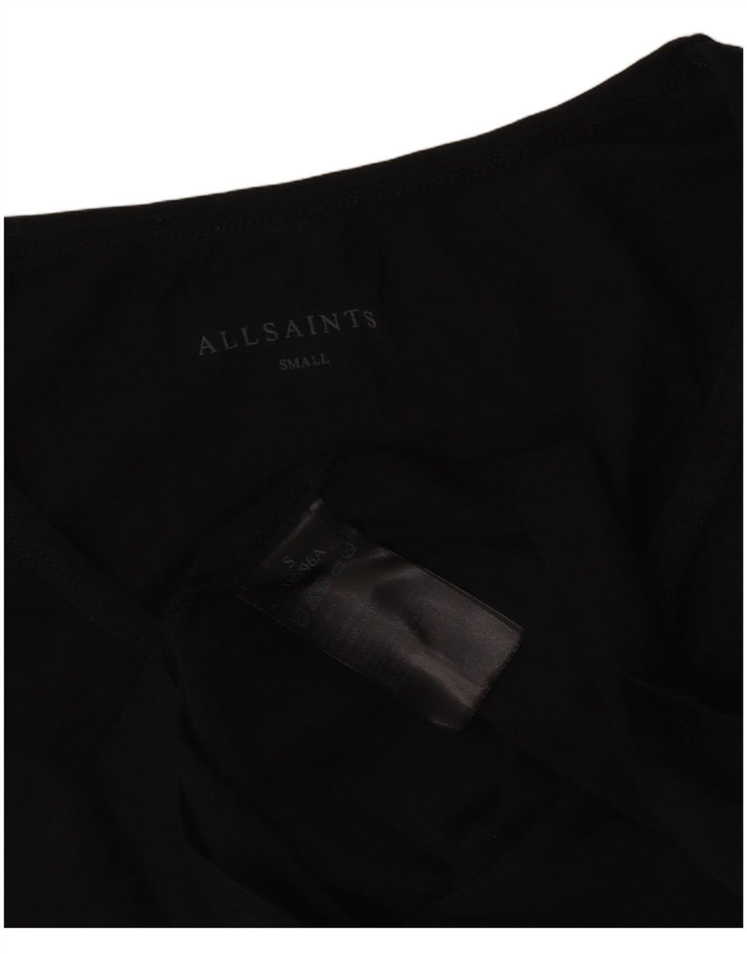 All Saints Herrevest Top Lille Sort Bomuld