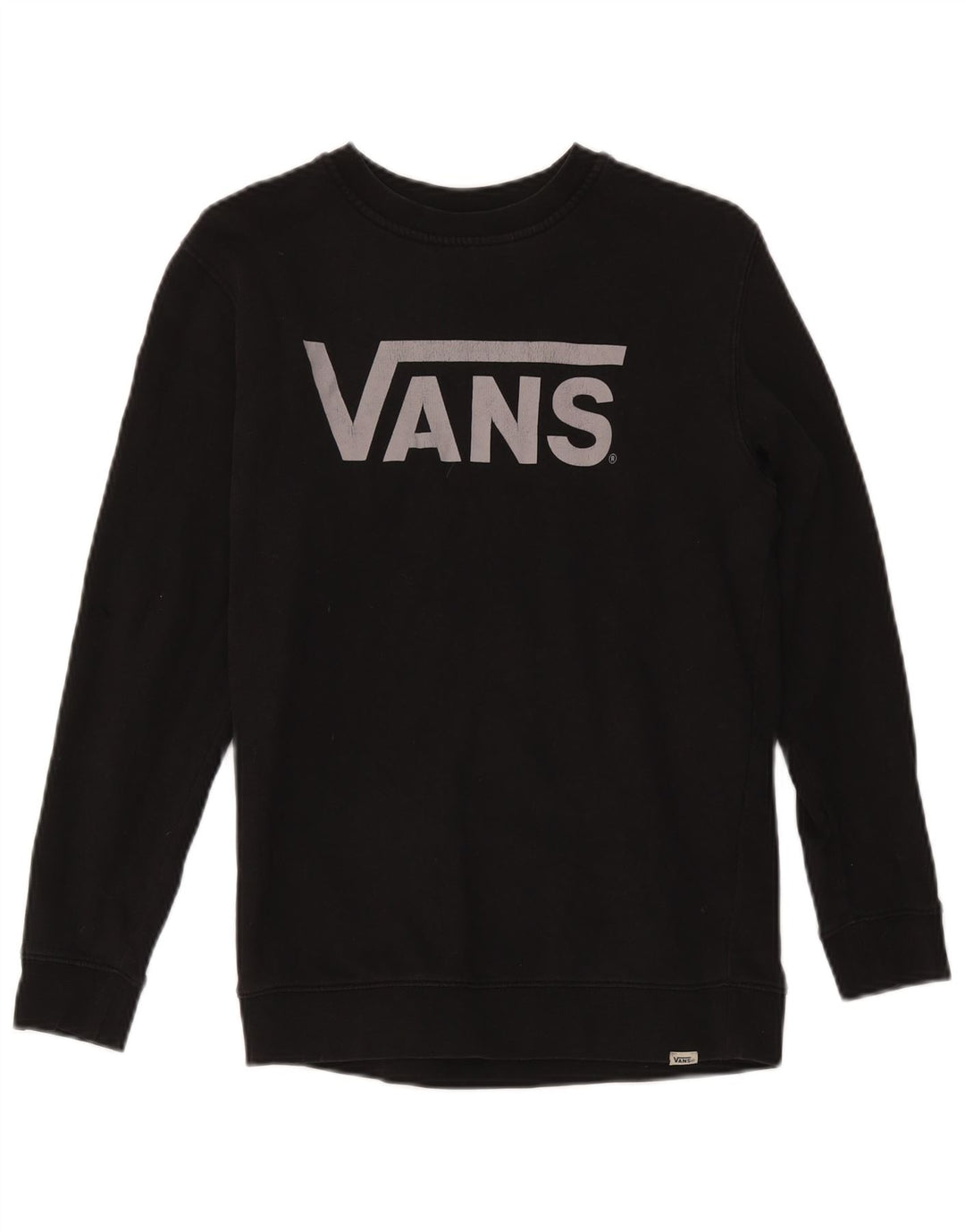 Vans Drenge Grafisk Sweatshirt Jumper 12-13 år Stor Sort Bomuld
