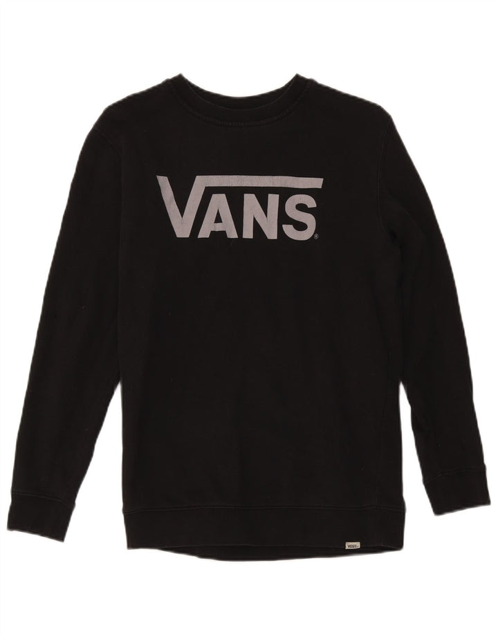 Vans Drenge Grafisk Sweatshirt Jumper 12-13 år Stor Sort Bomuld