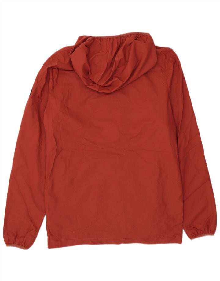 Quiksilver Herre Hooded Regular Fit regnjakke UK 36 XS Rød Polyester