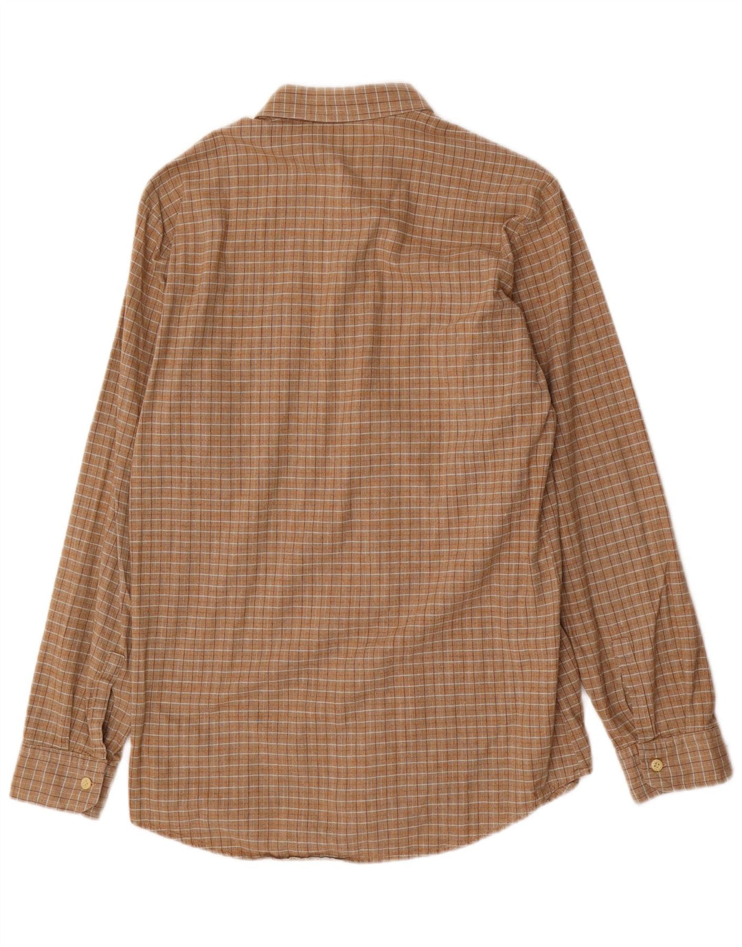El Paso herreskjorte str. 40/41 Medium Beige Gingham Cotton