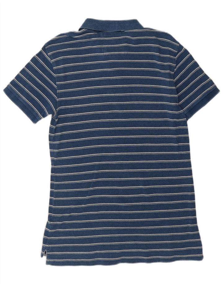 FAT FACE Poloshirt til mænd Lille blå stribet bomuld