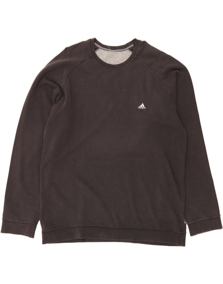ADIDAS Mens Sweatshirt Jumper XL Black Cotton Vintage Adidas and Second-Hand Adidas from Messina Hembry 