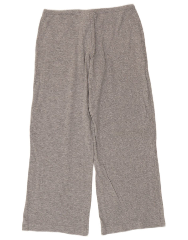 Reebok Womens Tracksuit Bukser med brede ben UK 12 Medium Grey Bomuld