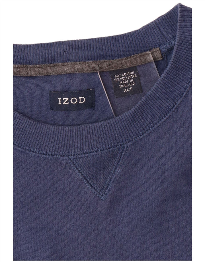 Izod Tall Sweatshirt Jumper XL Marineblå Bomuld