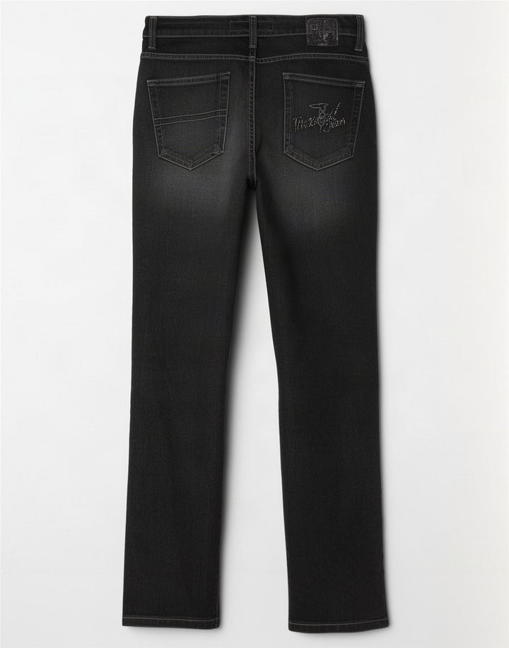 Trussardi Lige Jeans til kvinder W28 L30 Grå Bomuld