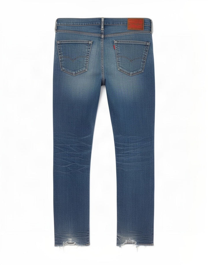Levi's Herre 508 Straight Jeans W34 L30 Blå Bomuld