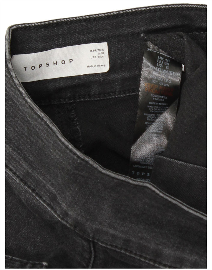 Topshop Dame Flared Jeans W28 L32 Grå Bomuld