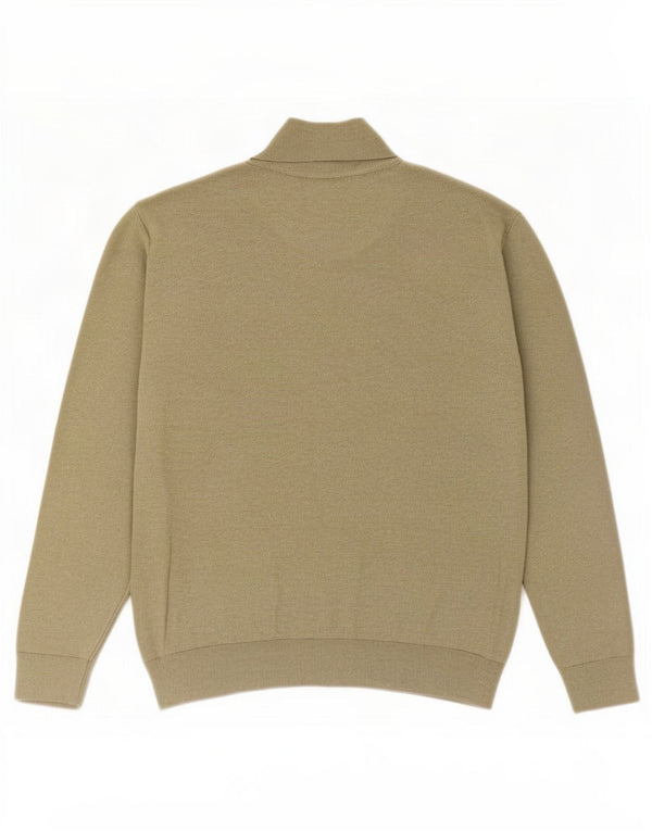 Polo Ralph Lauren Herre Zip Neck Jumper Sweater XL Khaki Bomuld