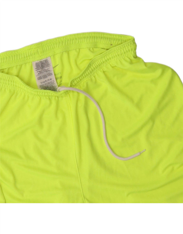 Nike Herre grafiske sportsshorts XL gul polyester