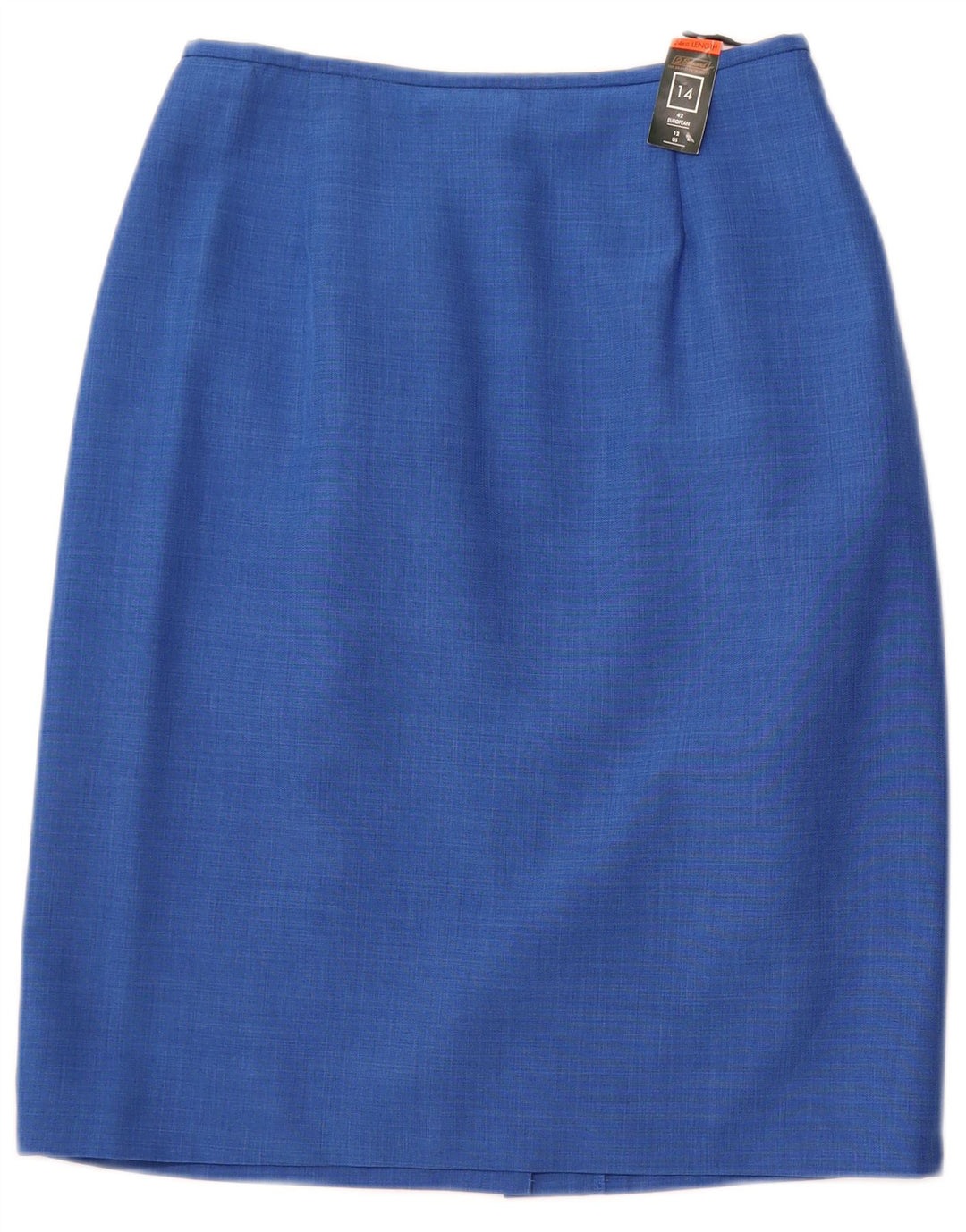ST. BERNARD Kvinder Højtalje Pencil Skirt UK 14 Large W28 Blue Polyester