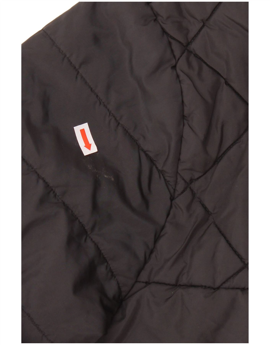 ADIDAS Boys Hooded Padded Jacket 13-14 Years Black Polyester