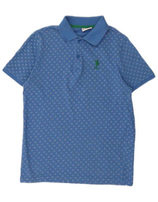 U.S. Polo Assn. Herre poloshirt XS Blå plettet bomuld