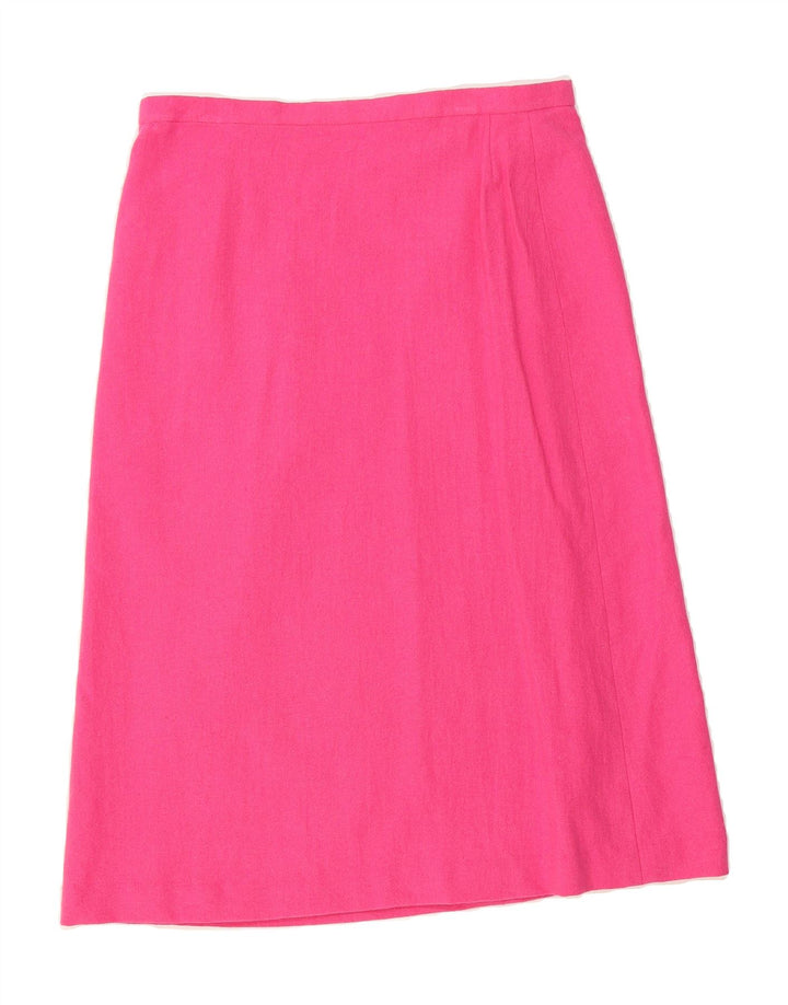 VINTAGE Womens A-Line Skirt  W32 Large  Pink Vintage Vintage and Second-Hand Vintage from Messina Hembry 