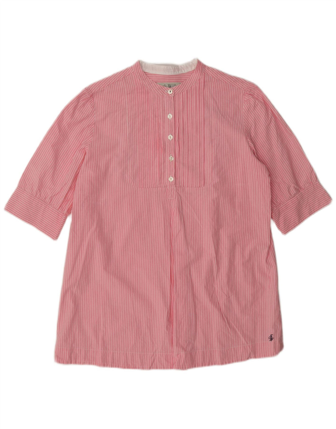 Jack Wills Dame Kortærmet Pullover Shirt UK 12 Medium Pink Striped