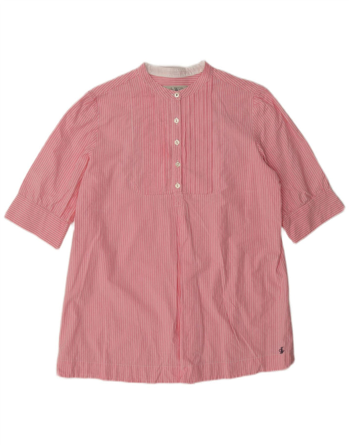 Jack Wills Dame Kortærmet Pullover Shirt UK 12 Medium Pink Striped