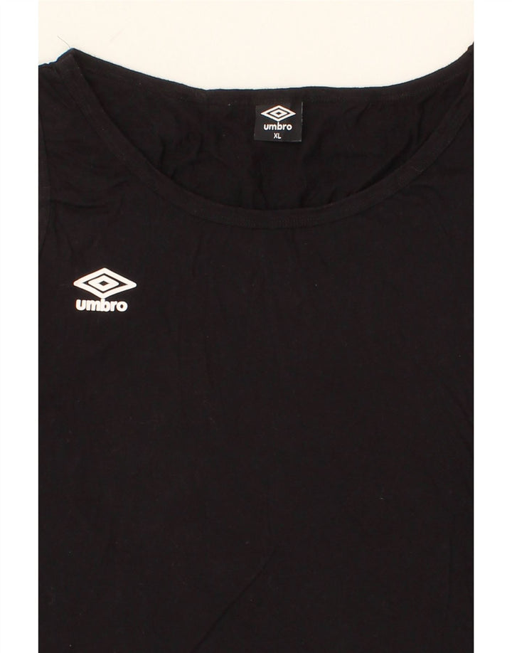 UMBRO Womens Vest Top UK 18 XL Black Cotton Vintage Umbro and Second-Hand Umbro from Messina Hembry 