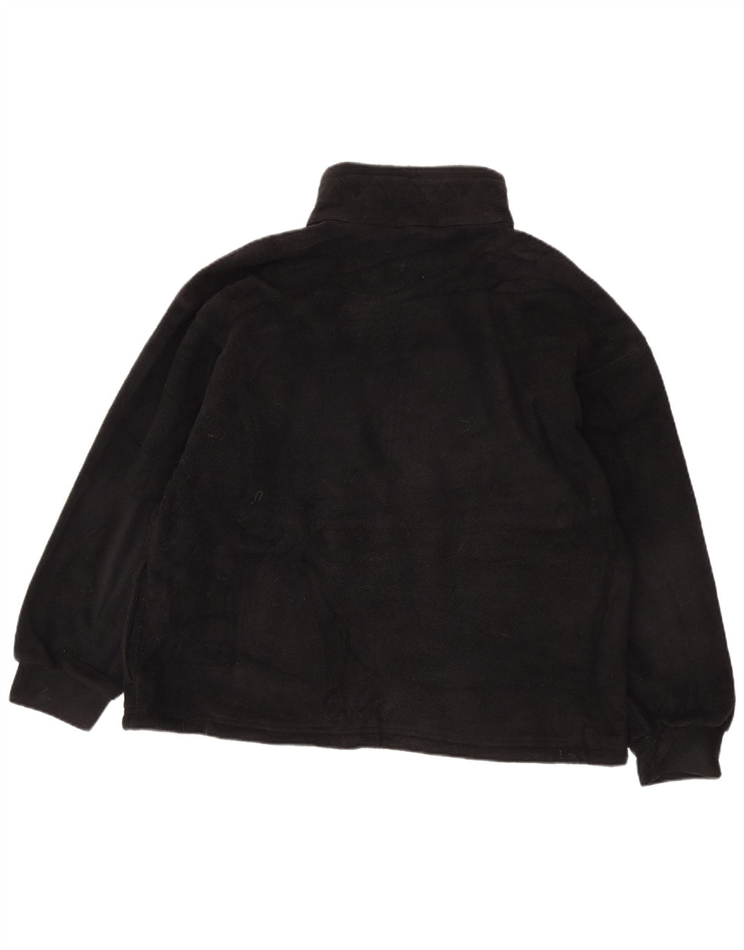 Marks & Spencer Dame Oversized Fleecejakke UK 16 Stor Sort Polyester